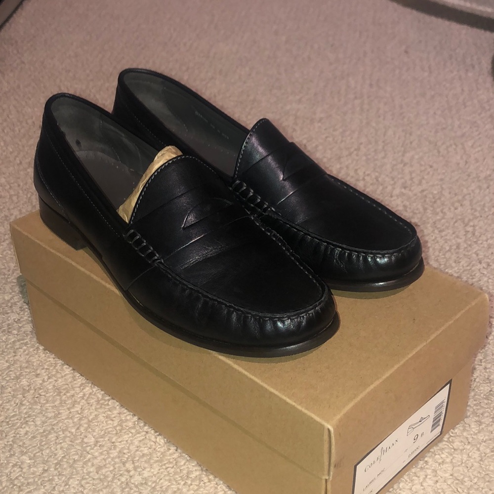 Leather loafers